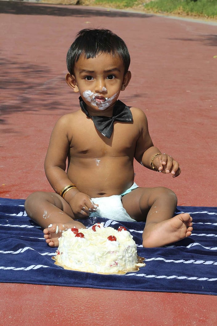 Birth day cake cutting Ashwin Sunil and sunil ashwin beautiful birthday